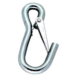 Attwood Marine Fixed Eye Utility Snap Hook, Zinc-Plated Steel, Spring-Loaded Closure
