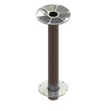 TACO Marine Z76-Series Fixed Height Table Pedestal Column, 3 in Dia, Single Taper - Apollo Lighting