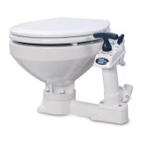Jabsco Twist ‘n’ Lock Manual Marine Toilet, Wooden Seat, Self-Priming Pump - Apollo Lighting