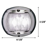 Perko 0170MSN LED White Stern Navigation Light, For Vessels Under 20m, 2nm, 135° Arc, Chrome Plated Brass Top