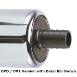 Perko Fishing Rod Holder, 65° Angled Flush Mount, Chrome-Plated Zinc Flange, Anodized Aluminum Tube