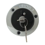 Perko Fuel Fill with Locking Cap, 1-1/2 in Hose, Chrome-Plated Bronze Flange