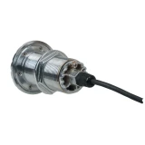 Perko Space Saver Thru-Hull Mount Underwater Light, 12V, 30° Beam, 10 ft Cable, Mounting Ring