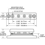 Blue Sea Systems MiniBus Common BusBar, 100A, 300V AC, 48V DC, Tin-Plated Copper Bus - Apollo Lighting