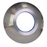 Plash Gravity Surface Mounted LED Deck Light, 316 Steel, Cool White Light - Apollo Lighting
