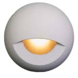 Plash Gravity Surface Mounted LED Deck Light, Warm White Light, White Housing