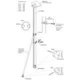 Scanstrut SC105 Satcom Pole Mount - 6' SC105