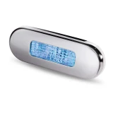 Hella Marine 9680 Series LED Oblong Step Lamp, 10-33V DC, IP67, Flush Mount, SS316 Rim
