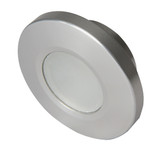 Lumitec Orbit Flush Mount LED Down Light, White/Blue Dimming, Brushed Finish, 10-30V, IP67