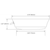Imtra - Tide PowerLED Downlight - 10-40VDC, White Stainless Steel, Warm White, 3.2W IP40 (ILIM58000)