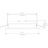 Imtra - A155 PowerLED Downlight - 10-40VDC, Polished Stainless Steel, 4.7W, IP65