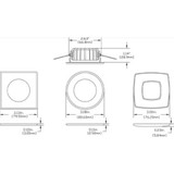Imtra - Ventura-RS PowerLED Downlight - 10-30VDC, 4.7W, Brushed Stainless Steel, Warm White (ILIM30472)