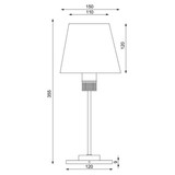 Imtra - Kati Table Lamp - with Switch & Dimmer, Warm White, 90-264VAC, IP20, 35W