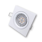 Mega LED - Tinos Downlight Fixture - Aluminum Alloy, For MR16/ GU10 LED Bulbs, White Finish (TINOS-W) - Apollo Lighting