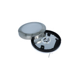 Mega LED - Andros LED Downlight Fixture - Surface Mount, 10-30V DC, Frosted Glass, Stainless Steel 316 Trim