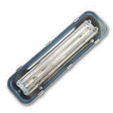 Mega LED - Waterproof LED Tube Light Fixture - Toughened Glass Cover For 1x2FT T8/T5 LED Tubes (30194)