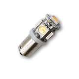 Mega LED - LED Replacement Bulb - BA9S Type, 1.0 Watt, 80 Lumens, 3000K, Warm White