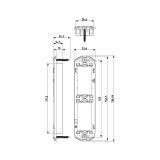 Vimar Arké 2-Module Panel Mounting Frame, With Screws