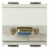 Vimar Idea 9-Pin SUB-D Socket Connector, Solder, 2 Modules, IP20