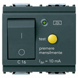 Vimar Idea RCBO Circuit Breaker, 1P+N, 120-230V, 50-60Hz, IP40, 2 Modules
