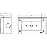 Vimar Idea/8000 Surface-Mount Enclosure, 4-Module, IP40, RAL 7035 Grey - Apollo Lighting