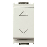 Vimar Idea 2-Way Push Button, 1P, 10A, 250V, 3-Terminal, Central OFF, IP40