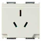 Vimar Idea Australian Socket Outlet, AS/NZS 3112, 2P+E, 10A 250V, IP20, 2 Modules, SICURY