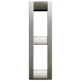 Vimar Idea Classica 2-Module Cover Plate, Die-Cast Metal, for Panel Mounting