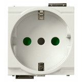Vimar Idea SICURY Italian P30 Socket Outlet, 2P+E, 16A 250V, 2-Module, IP20