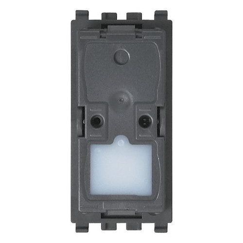 Vimar Eikon 1-Way Switch Mechanism, 16AX 250V, Lightable, Anthracite, IP40 - Apollo Lighting