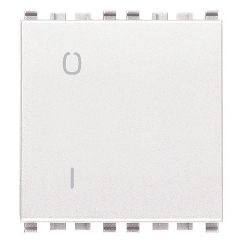 Vimar Eikon 2-Pole 1-Way Rocker Switch, 16AX, 250V, Lightable, Replaceable Button
