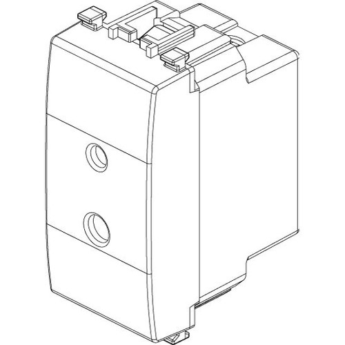 Vimar Eikon Polarized SELV 2P Socket Outlet, For 01616/01617 Plugs, 6A, 24V