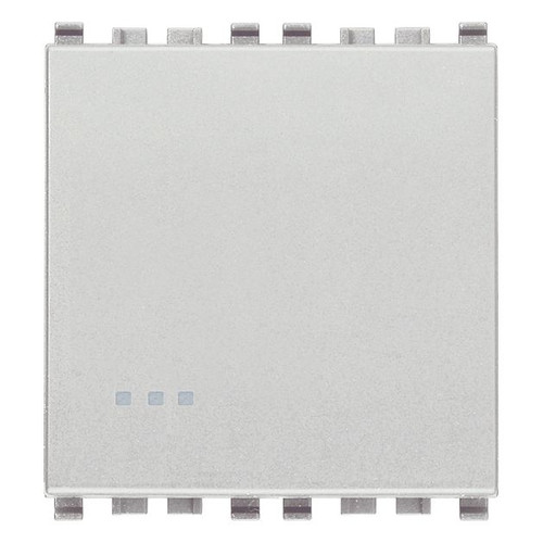 Vimar Eikon 2-Way Rocker Switch, 1P, 16AX, 250V, IP40, Lightable, Replaceable Button - Apollo Lighting