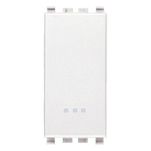 Vimar Eikon 2-Way Rocker Switch, 1P, 16AX, 250V, IP40, Lightable, Replaceable Button