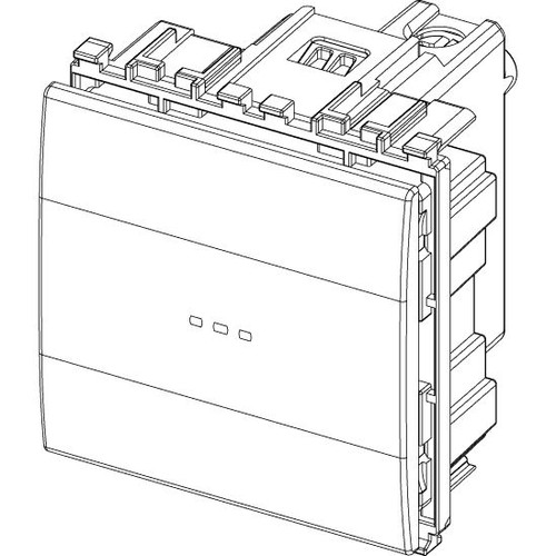 Vimar Eikon Axial 1P 16AX Reversing Switch, 250V, IP40, Lightable, Replaceable Button