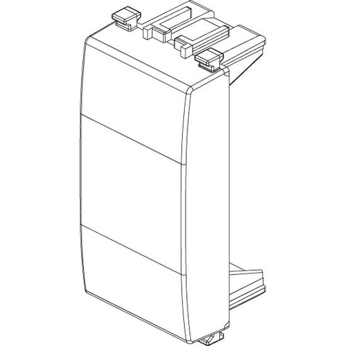Vimar Eikon Blank Module, 1 Module, Flush Mount, Halogen-Free - Apollo Lighting