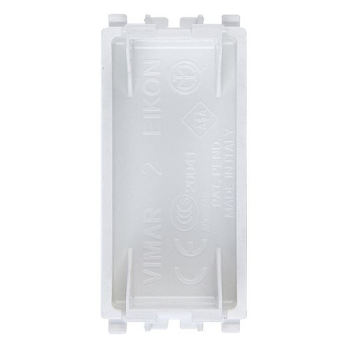 Vimar Eikon Blank Module, 1 Module, Flush Mount, Halogen-Free