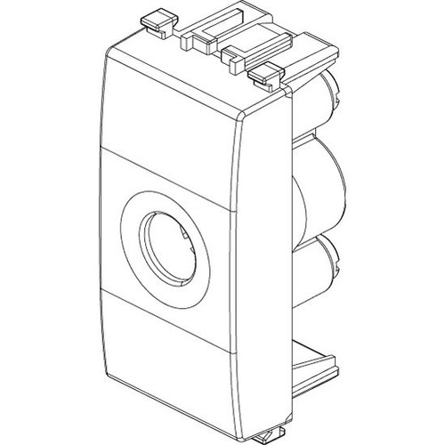 Vimar Eikon Cable Outlet with Cord-Grip, 1 Module - Apollo Lighting