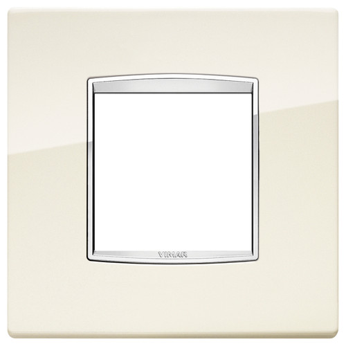 Vimar - Eikon 20647 Classic Cover Plate - 2 Module, Metal - Apollo Lighting