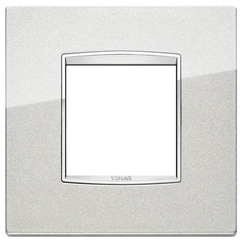 Vimar - Eikon 20647 Classic Cover Plate - 2 Module, Metal - Apollo Lighting