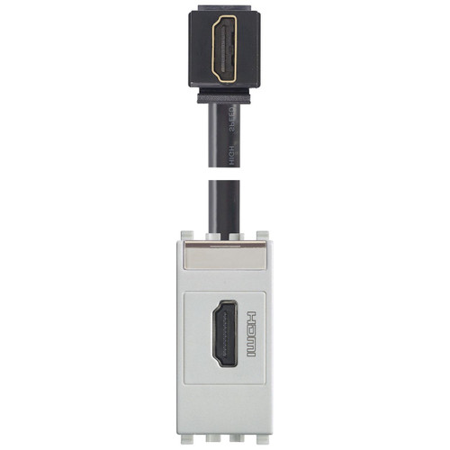Vimar Eikon HDMI 2.1b Socket Outlet, 1 Module, IP20, Keystone Fixing