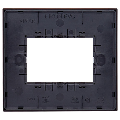 Vimar - Eikon EVO 21653 Cover Plate - 3 Module, Metal - Apollo Lighting