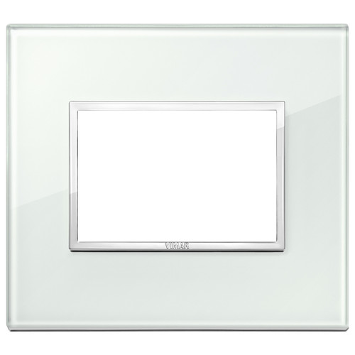 Vimar Eikon EVO 21653 Cover Plate, 3-Module, Clamp Fixing, For Support 21613