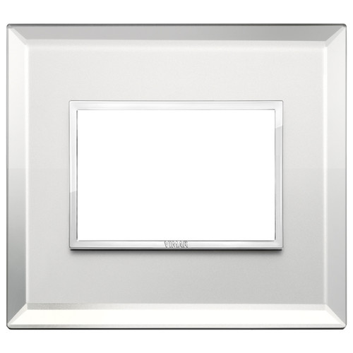 Vimar Eikon EVO 21653 Cover Plate, 3-Module, Clamp Fixing, For Support 21613