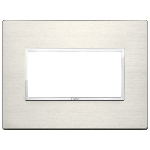 Vimar - Eikon EVO 21654 Cover Plate - 4 Module, Metal - Apollo Lighting