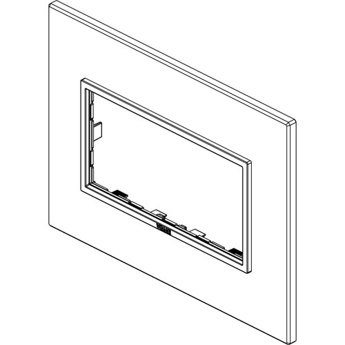 Vimar - Eikon EVO 21654 Cover Plate - 4 Module, Metal - Apollo Lighting