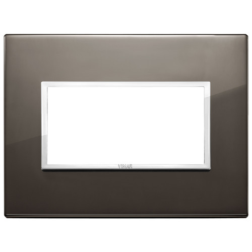 Vimar Eikon EVO 21654 4-Module Cover Plate, IP00, Clamp Mounting
