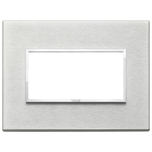 Vimar Eikon EVO 21654 4-Module Cover Plate, IP00, Clamp Mounting