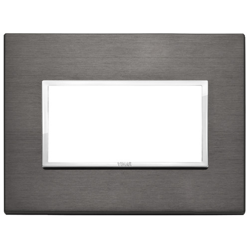 Vimar Eikon EVO 21654 4-Module Cover Plate, IP00, Clamp Mounting