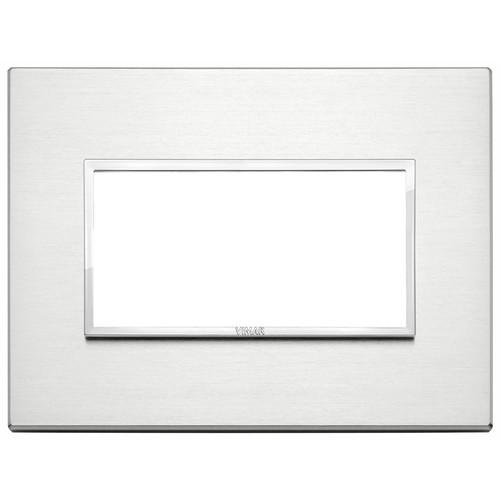 Vimar Eikon EVO 21654 4-Module Cover Plate, IP00, Clamp Mounting